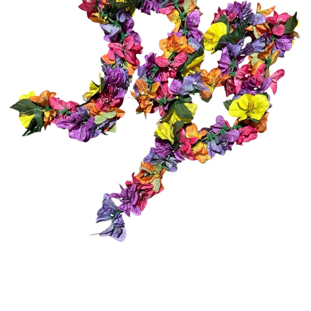 6 Strands  Multicolor Leí Garland for Christmas Tree